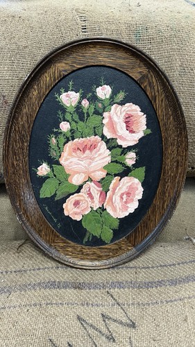 Vintage hand painted floral - vintage, hand-painted