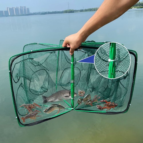 Foldable fishing net trap with - fishing,