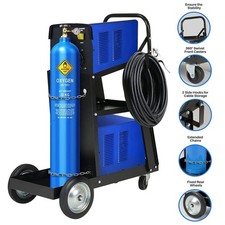 Welding Cart 3-Tier Trolley With Chains MIG TIG Welder 80KG Load Heavy Duty