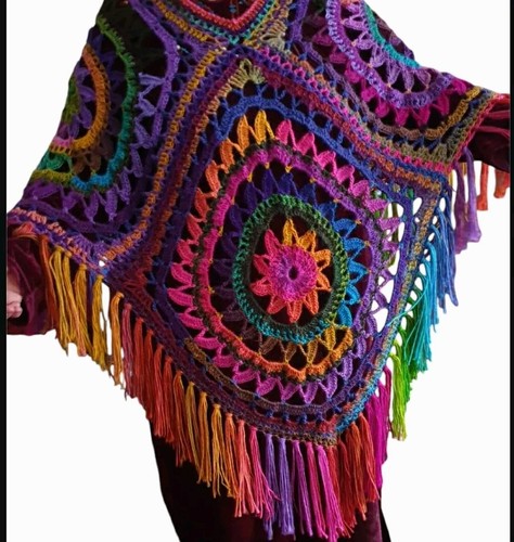 Handmade crochet grannysquare - crochet,
