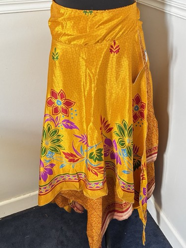 Recycled reversible sari wrap - recycled,