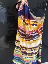 Halston Heritage Silk one shoulder dress size S