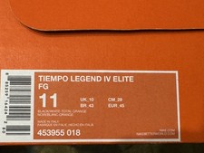 NIKE TIEMPO LEGEND IV ELITE FG 11US