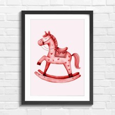 Whimsical wooden rocking horse - whimsical,