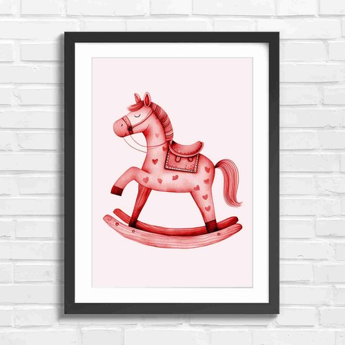 Whimsical wooden rocking - whimsical, horse