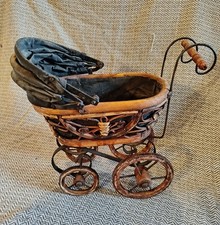 Small Antique Wooden Toy Pram