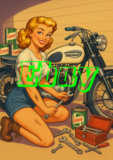 Triumph Motorcycle Retro