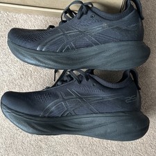 Men's GEL-NIMBUS 25 Running Trainers, BlackUK Size: Uk 6 1/2 (7 1/2 US)Brand New
