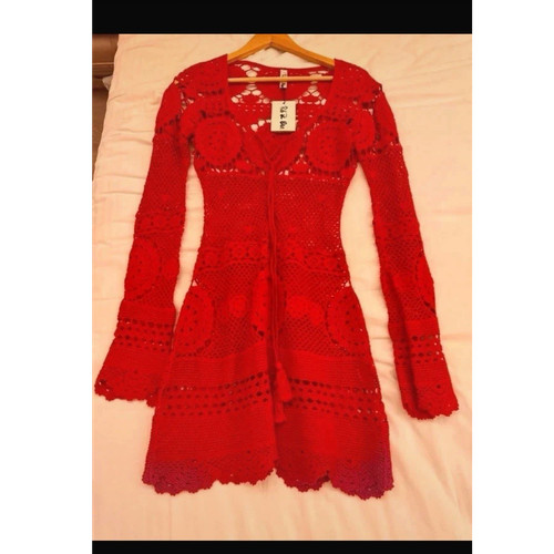 Rat boa red crochet mini - &,