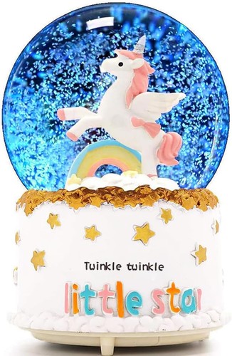 Unicorn snow globe for kids - globe,