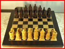 William Shakespeare Brown Ivory Chess Pieces, Berkeley Chess, Large, King 14.5cm