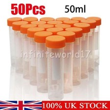 50Pcs 50ml Plastic Centrifuge