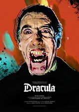 DRACULA art print Movie HAMMER HORROR POSTER / FILM / CHRISTOPHER LEE