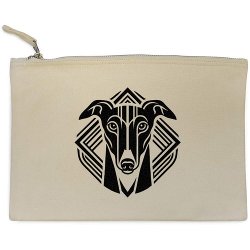 Art deco greyhound canvas - 'art, greyhound'