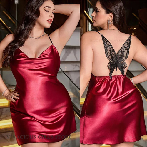 Plus size female nightgown - plus,
