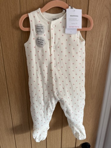 Cream pink star print - star, 1.5