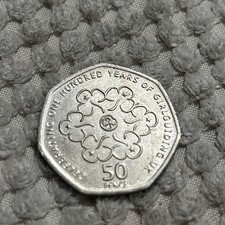 2010 Girl Guides 50p (Celebrating 100 Years Of Girl Guiding) Good Circulated. 