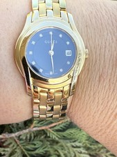 Gucci 5400L Diamond Watch Gold