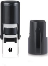 Coffee Bean Stamp – Loyalty Card Stamper - Self Inking Black Ink - Approx....