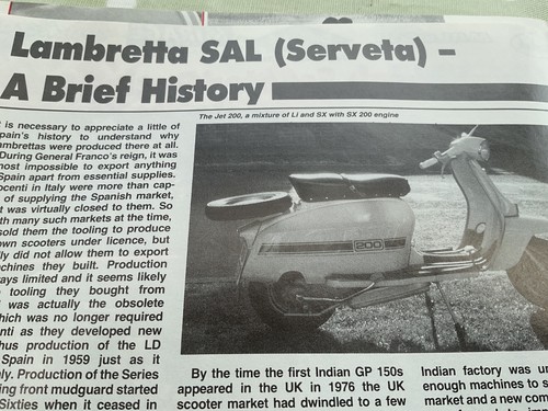 Lambretta sal serveta scooter - sal,