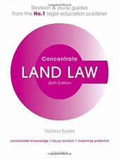 Land Law Concentrate: Law Revision and Study Guide By Victoria  .9780198815198