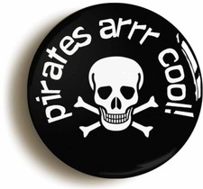 Pirate badge button - badge,