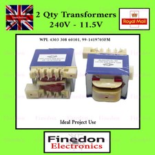 2 Qty transformers 240V - 11.5V WPL 4303 308 60101 Project Surplus 2x Whirpool