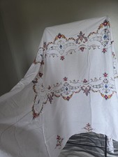 Large Vintage Cotton White