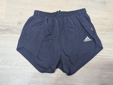 Vintage Adidas Sprinter Running Sports Shorts Polyester Blue 00s Size W30 Adults