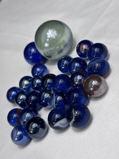 26 x blue Vintage Glass