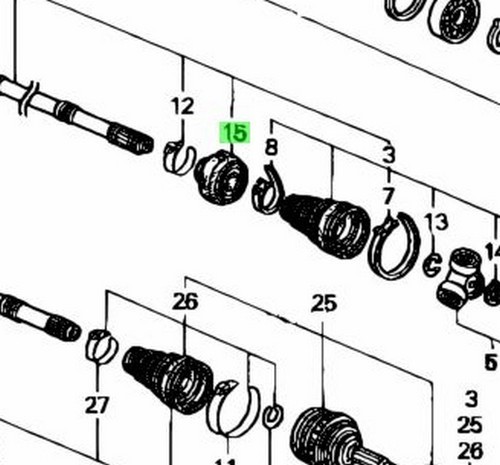 Oem honda civic driveshaft - honda, eg