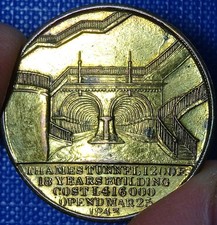London, Griffin, Medallist, Advertising Token,/Medal, 1843. Thames Tunnel- Read!
