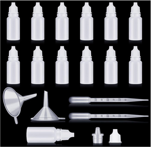 12pcs plastic dropper bottles - 12pcs,