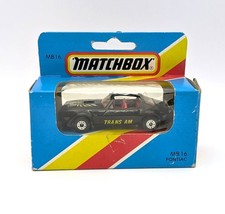 Matchbox Superfast 16 Pontiac Trans Am In Black (Macau) - MIB