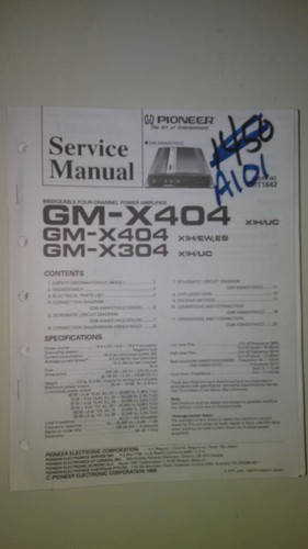 Pioneer x404 x304 service - pioneer,
