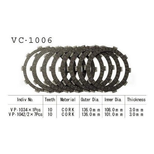 Kit set 8 clutch - kit,
