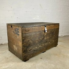 Vintage Industrial Pine Workshop Tool Chest