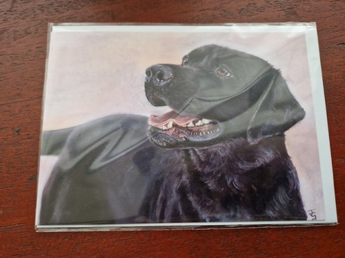Black labrador greetings - greetings, card
