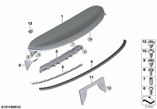 Mini genuine boot lid - lid, tailgate