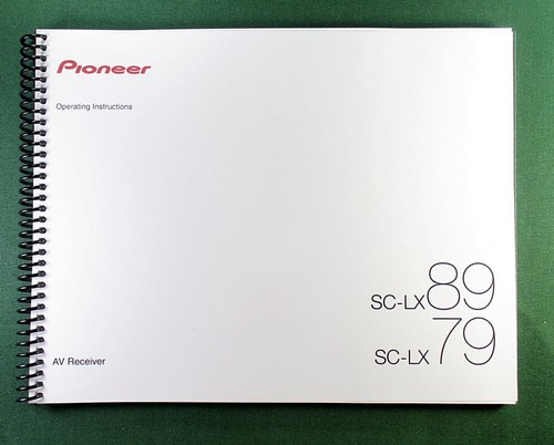 Pioneer lx89 instruction - pioneer,