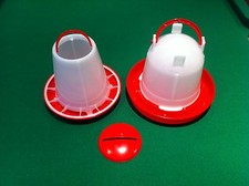 1kg Feeder & 1.5Ltr Drinker Chicken/Poultry/Chick/Hen Food And Water Accesories 