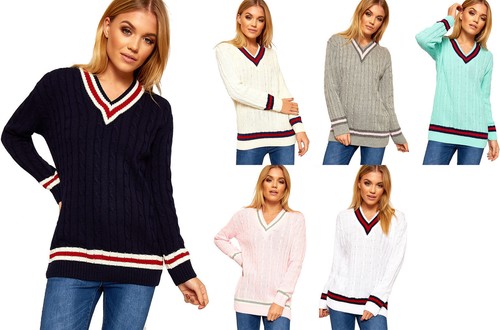 Ladie knit pullover sweater - ladie,