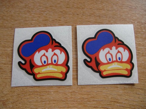Barry sheene duck decals - 2x,