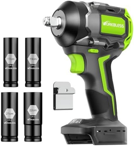 Cordless impact wrench 2 - impact, 1/2