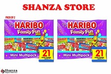 Haribo Family Fun Multipack Sweets 21 Mini Bags, 336 g Pack Of 2  | UK Dispatch