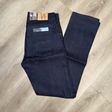 Nudie Jeans Denim Steady Eddie 100% Organic Cotton Indigo Blue Tapered W31 L34