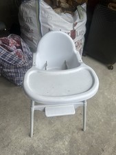 IKEA White High Chair With Tray Baby Feeding
