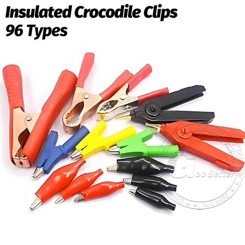 Insulated crocodile clips - insulated,