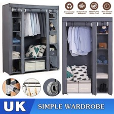 Large Fabric Canvas Wardrobe