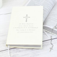 Personalised Holy Bible Christening Baptism Confirmation Holy Communion Wedding